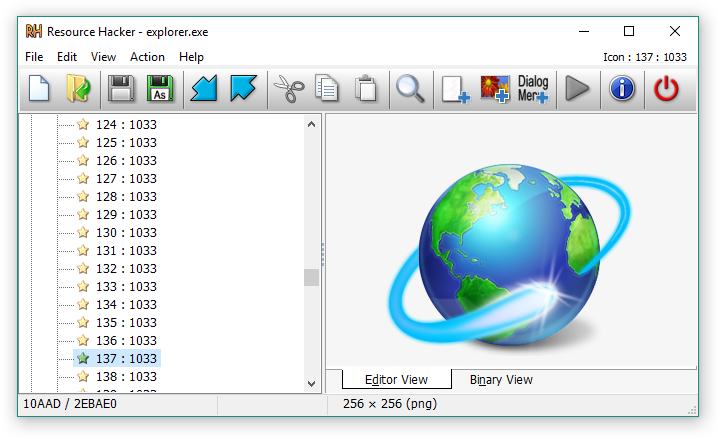 Resource Hacker screenshot